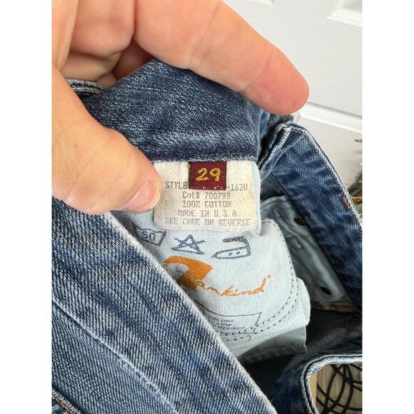 7 For All Mankind The A Pocket Blue Denim Bootcut 5 Pocket Design Size 29 - Picture 4 of 16